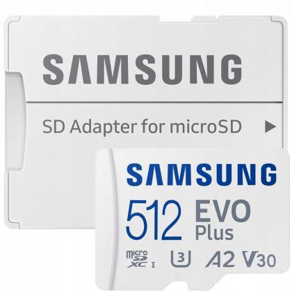 KARTA PAMIĘCI MicroSDXC 512 GB SAMSUNG EVO Plus