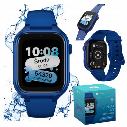 Smartwatch dla dzieci STELIO 4G LTE GPS ROZMOWY SMS Kamera wodoodporny SIM
