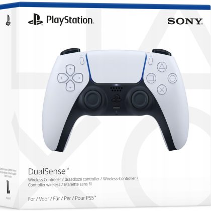 Kontroler bezprzewodowy PlayStation DualSense, czarno-biały [CFI-ZCT1W]